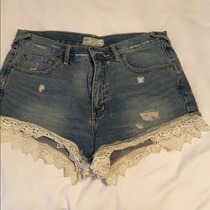 High Waisted Jean Shorts